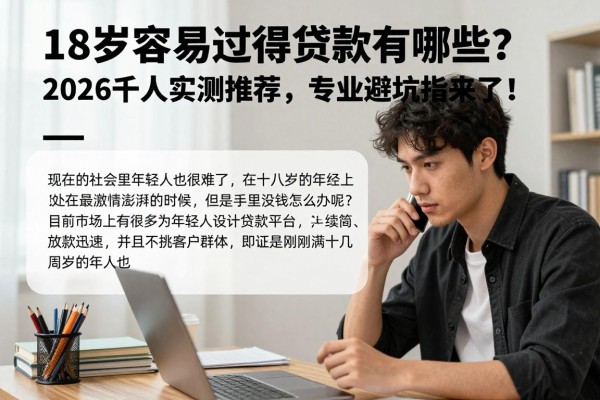 18岁容易过得贷款有哪些?2026千人实测推荐,专业避坑指南来了!