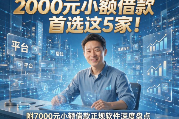 2000元小额借款首选这5家！附7000元小额借款正规软件深度盘点