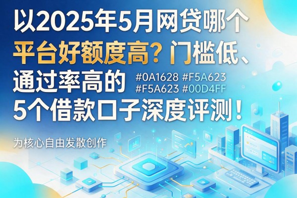 2025年5月网贷哪个平台好额度高？门槛低、通过率高的5个借款口子深度评测！