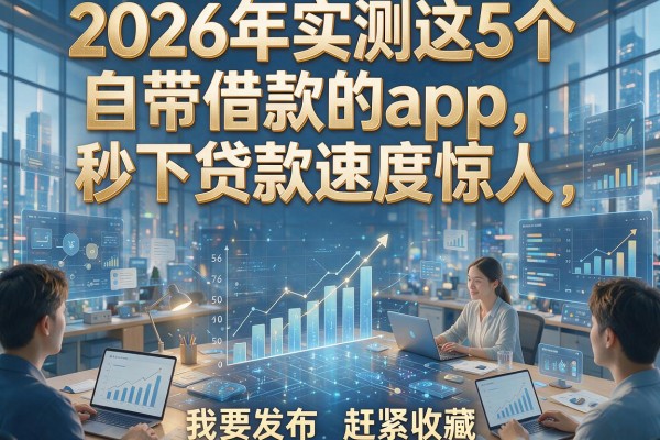 2026年实测这5个自带借款的app，秒下贷款速度惊人，赶紧收藏！