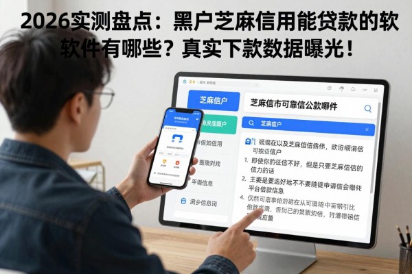 2026实测盘点:黑户芝麻信用能贷款的软件有哪些?真实下款数据曝光!