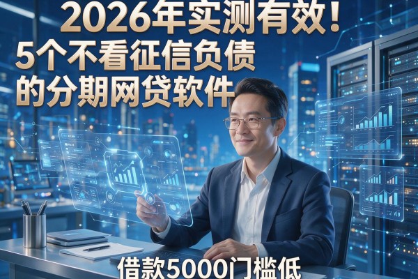 2026年实测有效！5个不看征信负债的分期网贷软件，借款5000门槛低