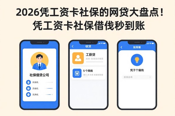2026凭工资卡社保的网贷大盘点！这5个APP凭工资卡社保借钱秒到账