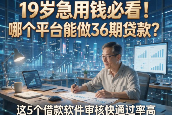 19岁急用钱必看！哪个平台能做36期贷款？这5个借款软件审核快通过率高