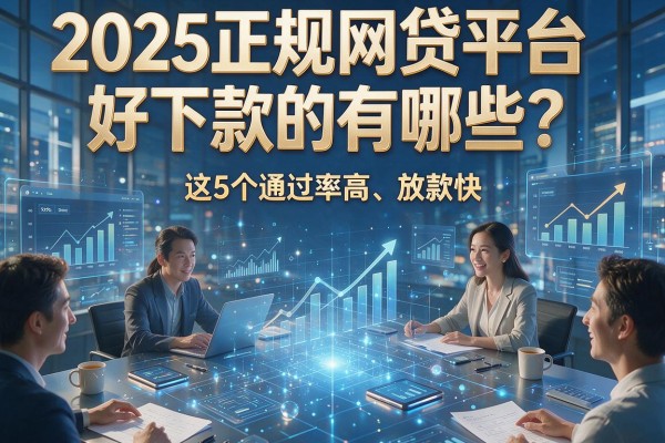 2025正规网贷平台好下款的有哪些？这5个通过率高、放款快！