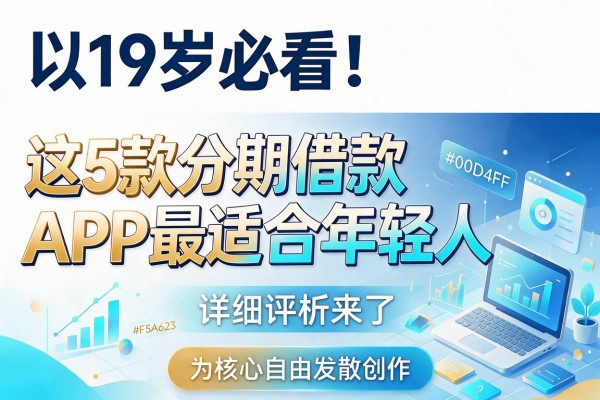 19岁必看！这5款分期借款APP最适合年轻人，详细评析来了