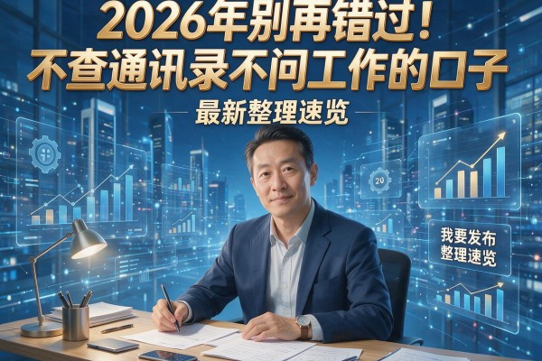 2026年别再错过!不查通讯录不问工作的口子,最新整理速览
