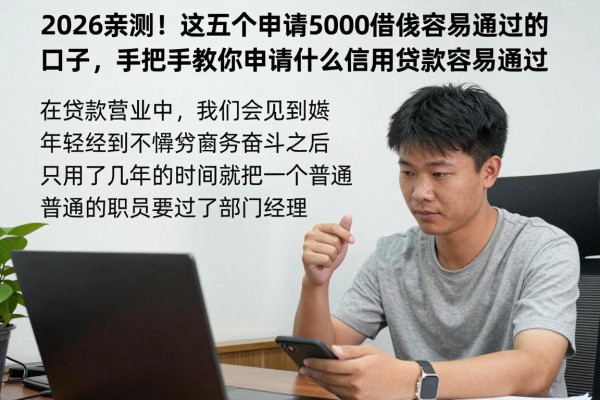 2026亲测!这五个申请5000借款容易通过的口子,手把手教你申请什么信用贷款容易通过
