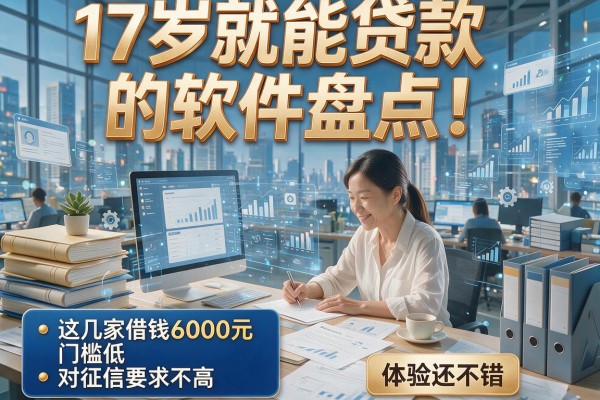 17岁就能贷款的软件盘点!这几家借钱6000元门槛低、对征信要求不高,体验还不错
