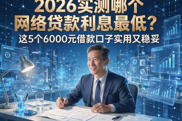 2026实测哪个网络贷款利息最低?这5个6000元借款口子实用又稳妥!