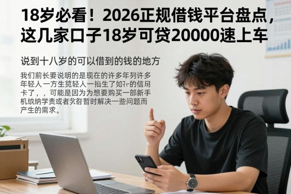 18岁必看！2026正规借钱平台盘点，这几家口子18岁可贷20000速上车