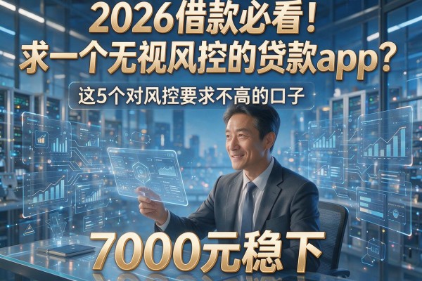 2026借款必看！求一个无视风控的贷款app？这5个对风控要求不高的口子，7000元稳下！