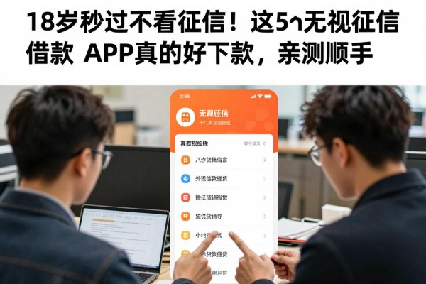 18岁秒过不看征信!这5个无视征信借款APP真的好下款,亲测顺手