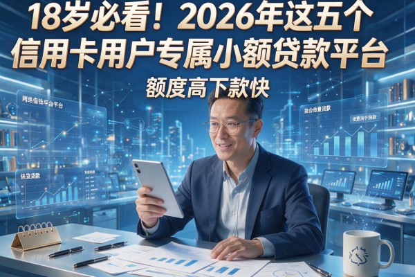 18岁必看！2026年这五个信用卡用户专属小额贷款平台，额度高下款快