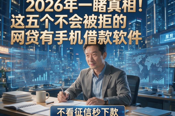 2026年一睹真相！这五个不会被拒的网贷有手机借款软件，不看征信秒下款