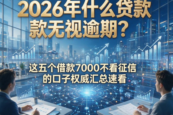 2026年什么贷款无视逾期?这五个借款7000不看征信的口子权威汇总速看!