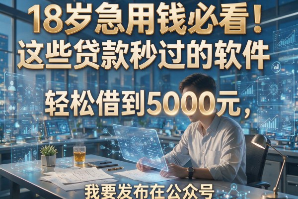 18岁急用钱必看！这些贷款秒过的软件，轻松借到5000元
