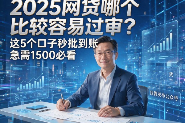 2025网贷哪个比较容易过审？这5个口子秒批到账，急需1500必看！