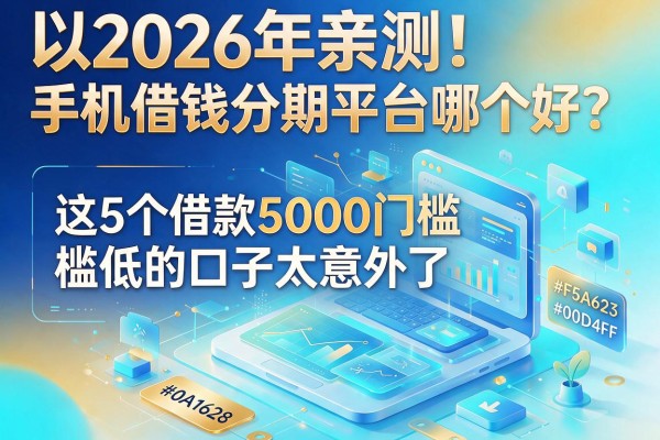 2026年亲测！手机借钱分期平台哪个好？这5个借款5000门槛低的口子太意外了
