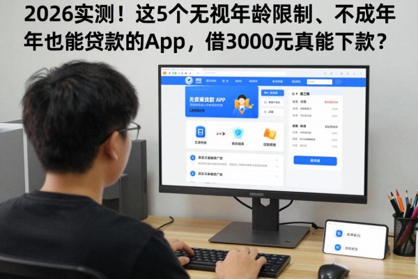 2026实测!这5个无视年龄限制、不成年也能贷款的App,借3000元真能下款?