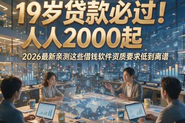19岁贷款必过!人人2000起,2026最新亲测这些借钱软件资质要求低到离谱