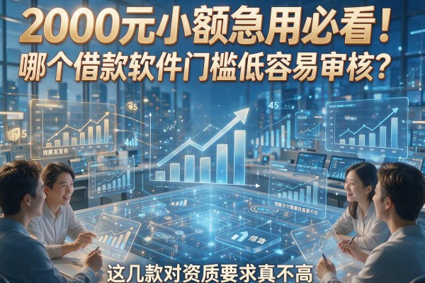 2000元小额急用必看!哪个借款软件门槛低容易审核?这几款对资质要求真不高