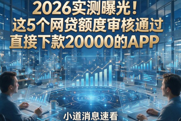 2026实测曝光！这5个网贷额度审核通过直接下款20000的APP，小道消息速看
