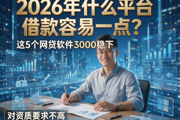 2026年什么平台借款容易一点？这5个网贷软件3000稳下、对资质要求不高