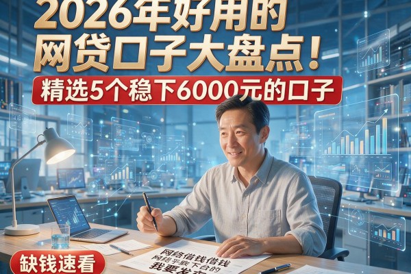 2026年好用的网贷口子大盘点！精选5个稳下6000元的口子，缺钱速看