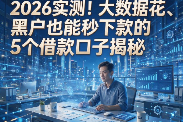 2026实测！大数据花、黑户也能秒下款的5个借款口子揭秘