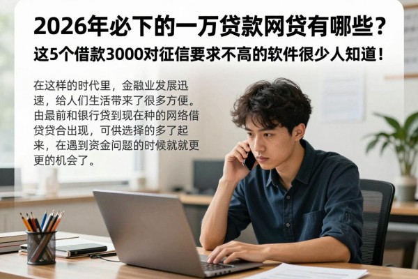 2026年必下的一万贷款网贷有哪些？这5个借款3000对征信要求不高的软件很少人知道！