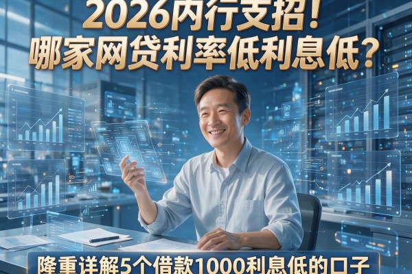 2026内行支招!哪家网贷利率低利息低?隆重详解5个借款1000利息低的口子