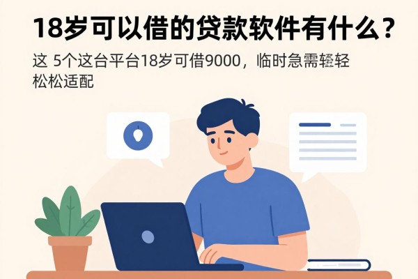18岁可以借的贷款软件有什么?2026速贷意外之选:这5个平台18岁可借9000,临时急需轻松适配