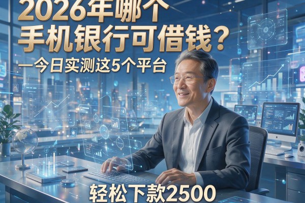 2026年哪个手机银行可借钱？今日实测这5个平台，轻松下款2500！