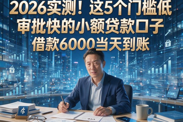 2026实测!这5个门槛低审批快的小额贷款口子,借款6000当天到账