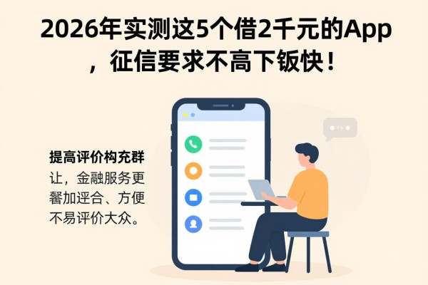 2026年实测这5个借2千元的app，征信要求不高下款快！