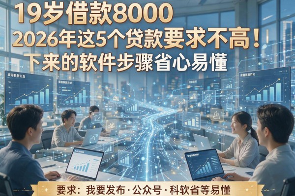 19岁借款8000要求不高！2026年这5个贷款容易下来的软件步骤省心易懂