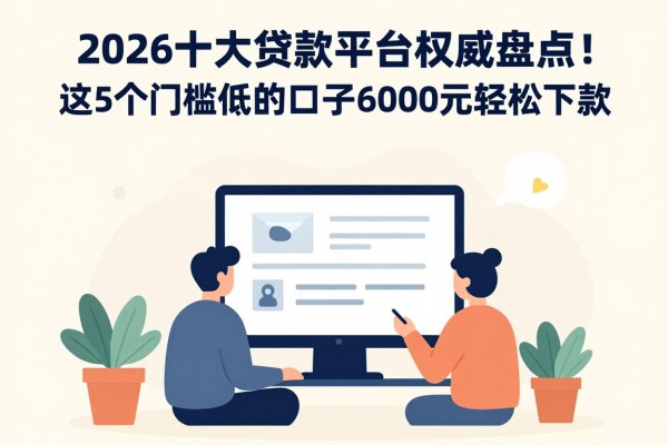 2026十大贷款平台权威盘点！这5个门槛低的口子6000元轻松下款，附快速审批技巧