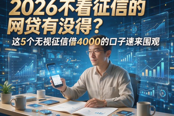 2026不看征信的网贷有没得？这5个无视征信借4000的口子速来围观！