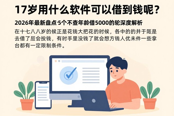 17岁用什么软件可以借到钱呢？2026年最新盘点：5个不查年龄借50000的软件深度解析