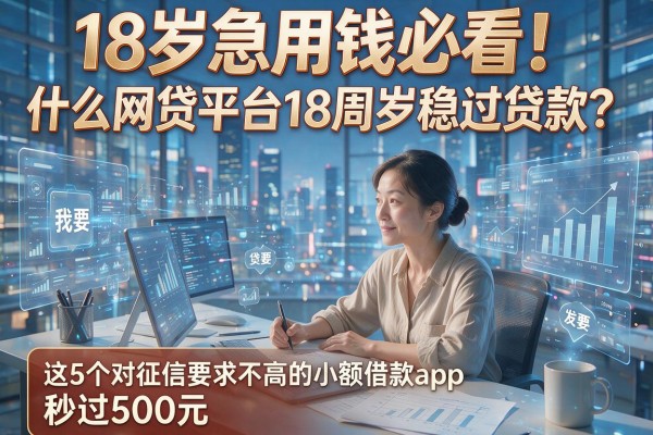 18岁急用钱必看！什么网贷平台18周岁稳过贷款？这5个对征信要求不高的小额借款app，秒过500元