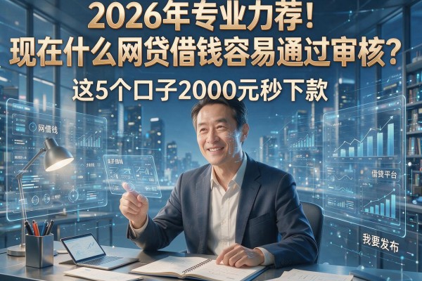 2026年专业力荐！现在什么网贷借钱容易通过审核？这5个口子2000元秒下款