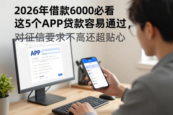 2026年借款6000必看！这5个APP贷款容易通过，对征信要求不高还超贴心