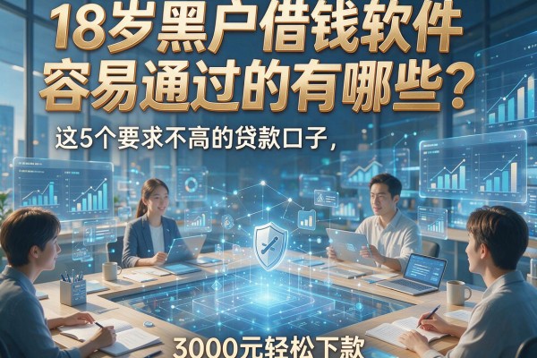18岁黑户借钱软件容易通过的有哪些?这5个要求不高的贷款口子,3000元轻松下款!