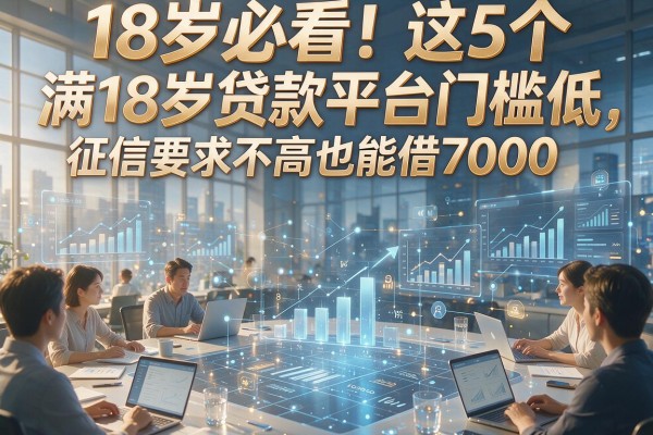 18岁必看！这5个满18岁贷款平台门槛低，征信要求不高也能借7000