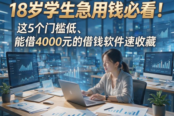 18岁学生急用钱必看！这5个门槛低、能借4000元的借钱软件速收藏