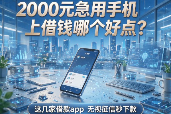 2000元急用手机上借钱哪个好点？这几家借款app无视征信秒下款！