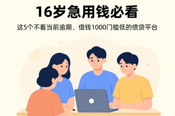 16岁急用钱必看!这5个不看当前逾期、借钱1000门槛低的借贷平台2026年真实曝光