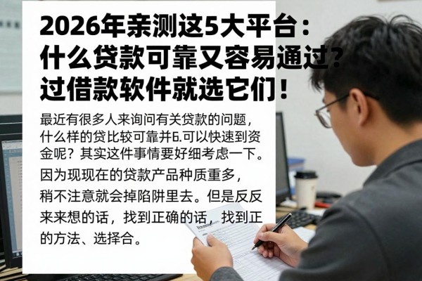 2026年亲测这5大平台：什么贷款可靠又容易通过？借款软件就选它们！