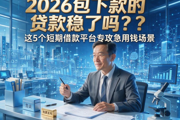 2026包下款的贷款稳了吗?这5个短期借款平台专攻急用钱场景